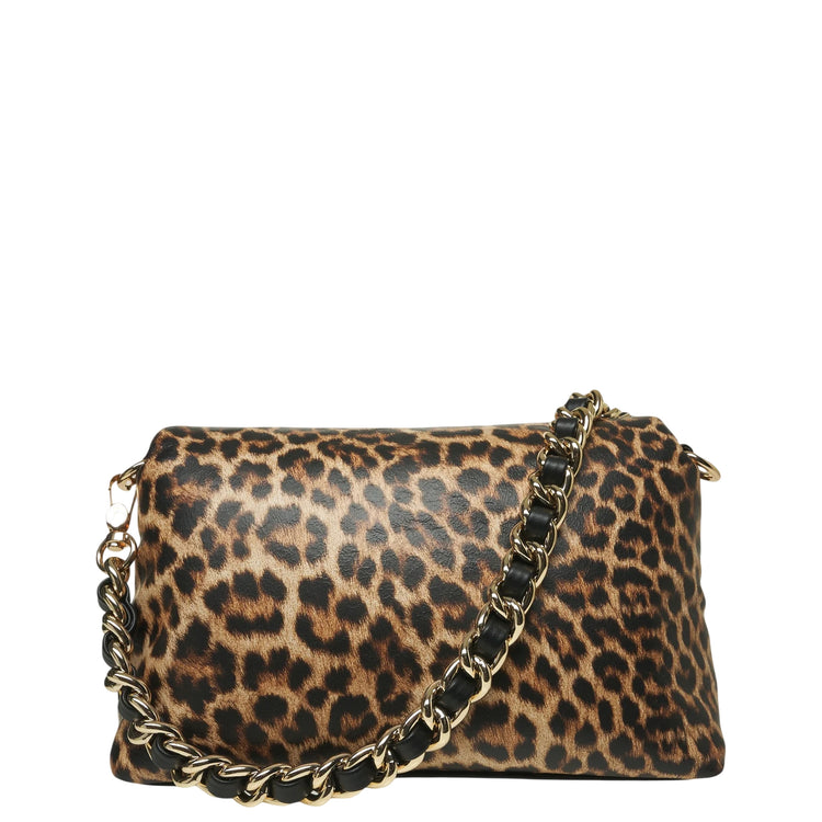 Borsa a tracolla LaPuffy con stampa animalier