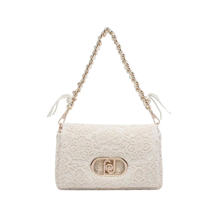 Borsa a spalla Donna con ricami floreali