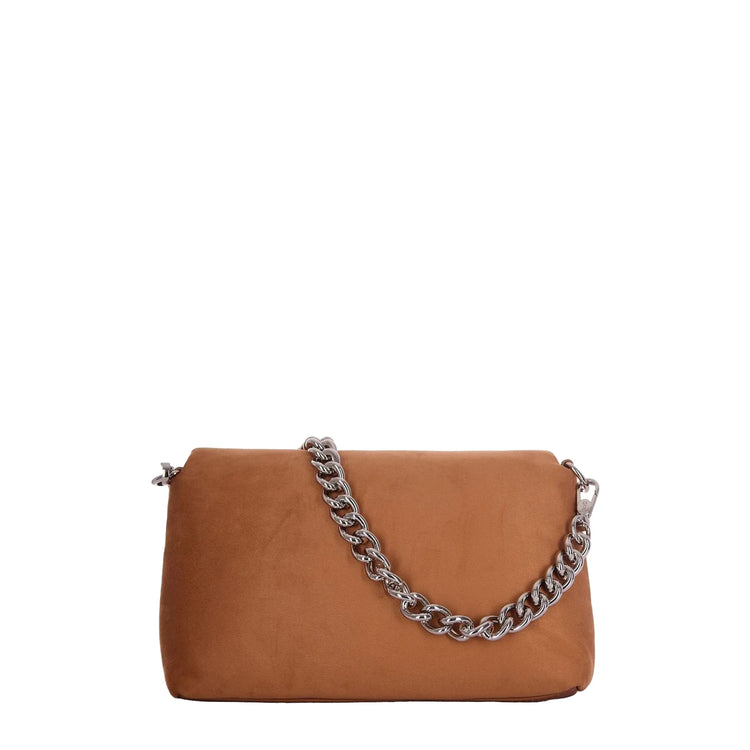 Borsa Donna con borchie e manico catena retro