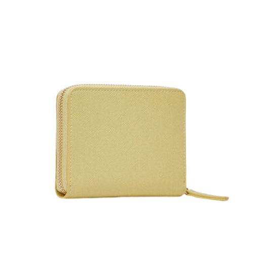 Portafoglio Donna con logo in rilievo Giallo retro