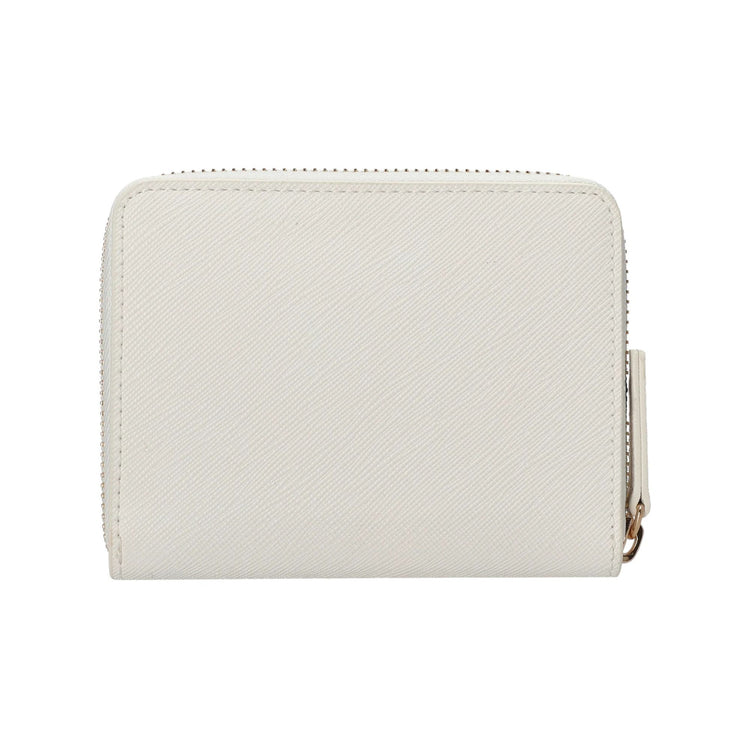 Portafoglio Donna in ecopelle Bianca, con logo in rilievo e tasca interna per monete