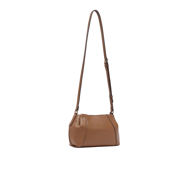 Borsa Donna in similpelle Cuoio, con fodera logata
