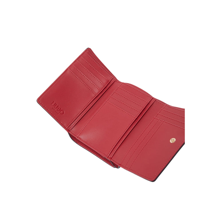 Portafoglio Donna con bottone magnetico Nero interno