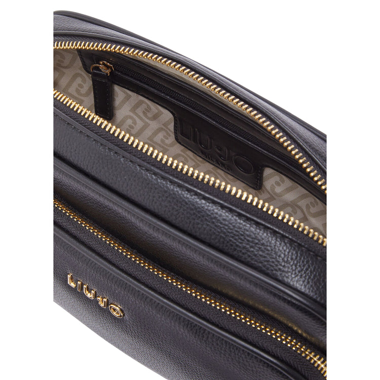 Borsa a tracolla Donna con portamonete Nero interno