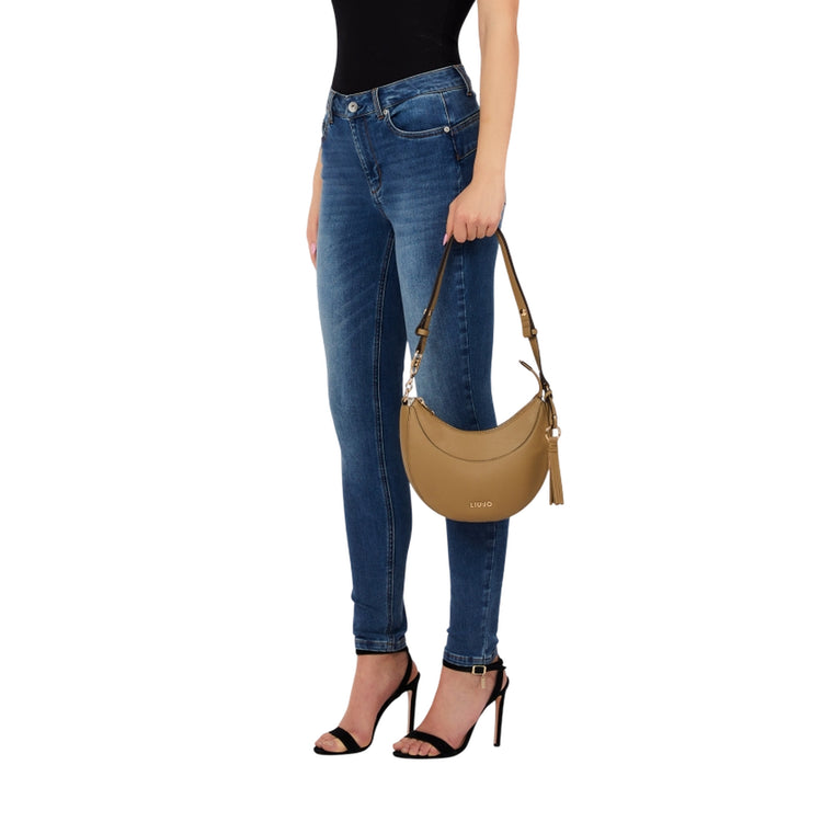 Borsa hobo media donna con charm Mud