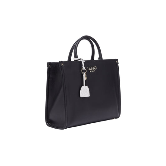 Borsa a mano Donna media con charm Nero