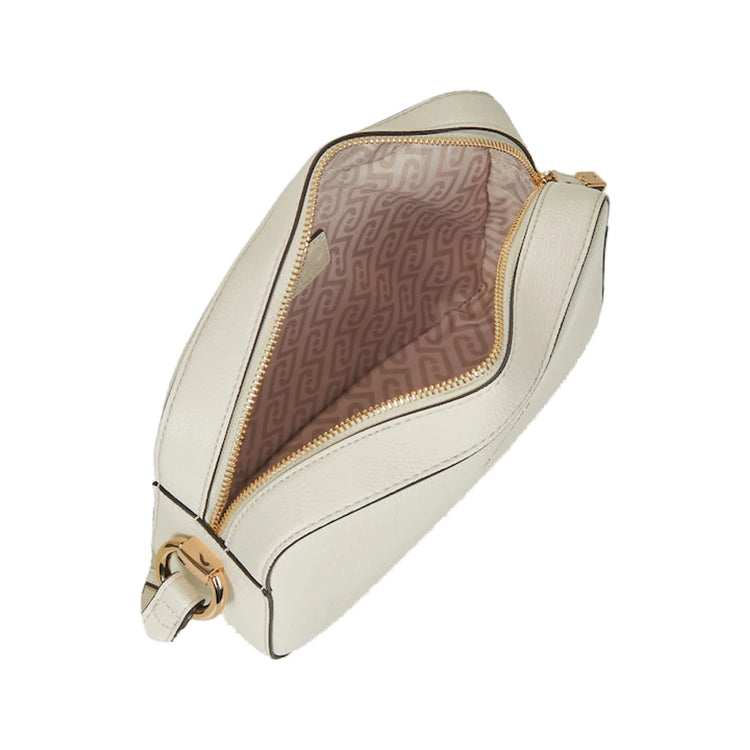 Borsa a tracolla Donna bianca con logo frontale