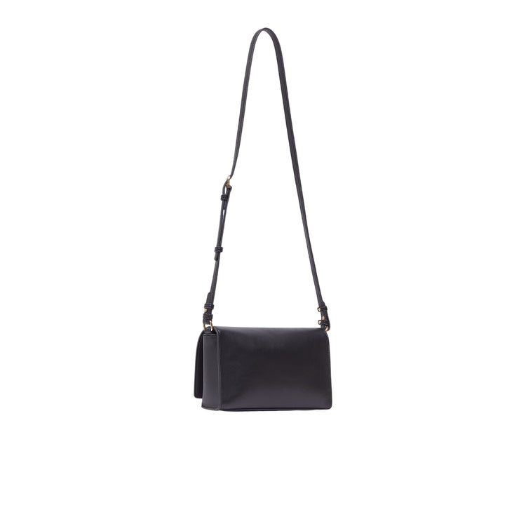 Borsa Donna a tracolla piccola compatta Nero retro