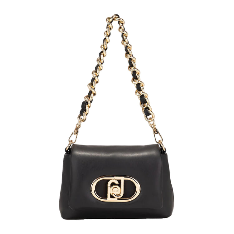 Borsa Donna LaPuffy piccola con catena Nero