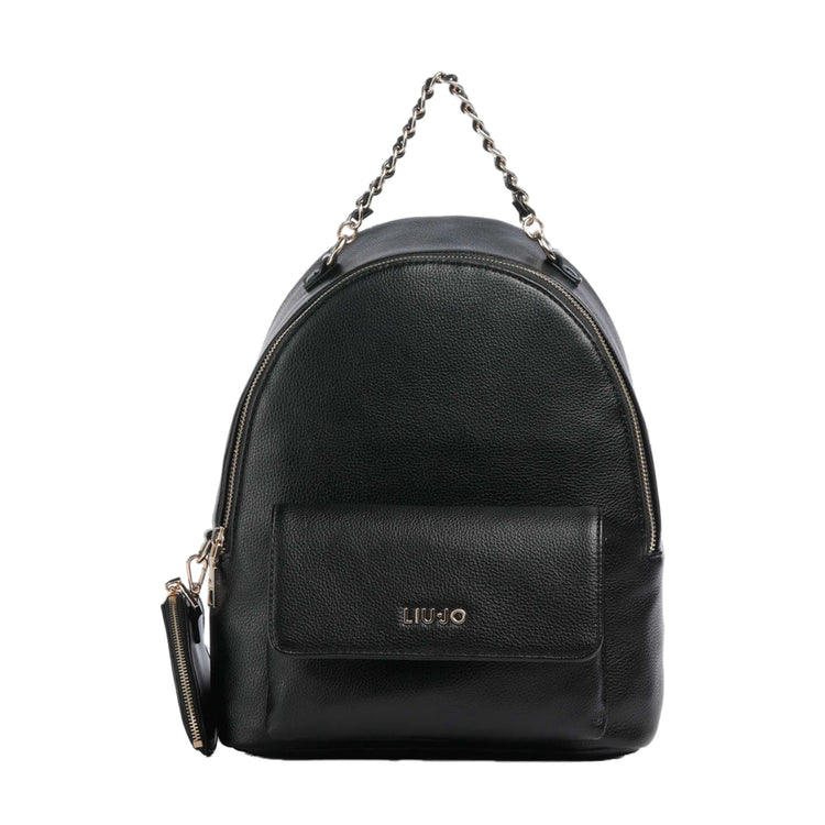 Zaino Donna con catenella e charm Nero