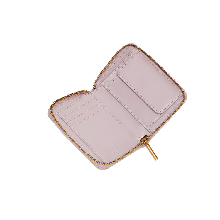 Portafoglio Donna Piccolo Matelassé Rosa interno