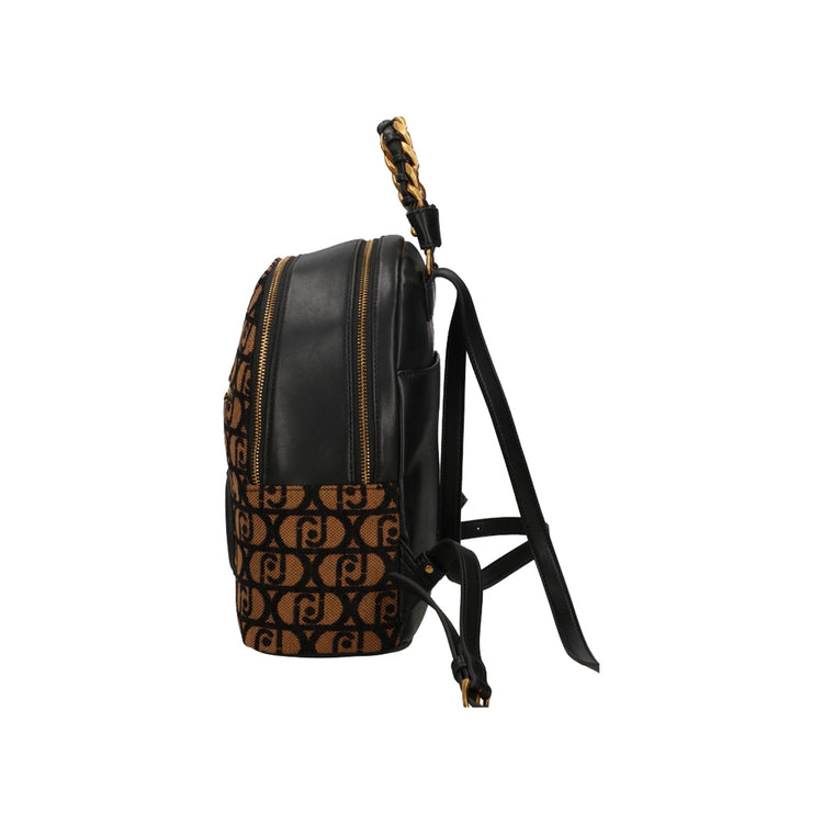 Zaino Donna con tasche a chiusura zip marrone