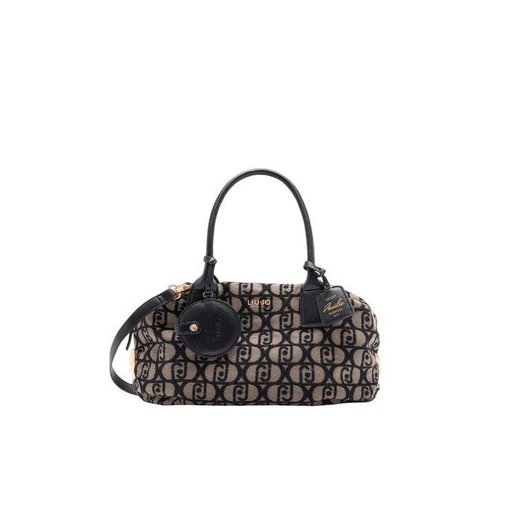 Borsa a mano, modello bauletto, con tracolla