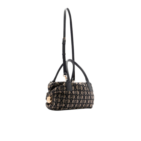 Borsa a mano, modello bauletto, con tracolla