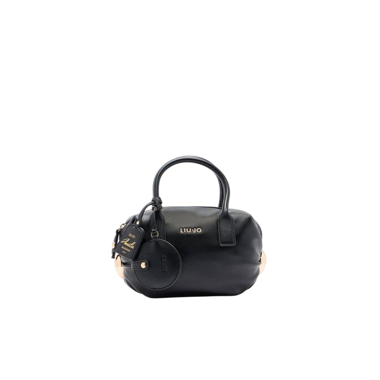 Borsa a mano piccola con charm Nero