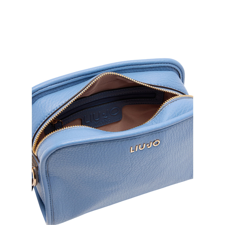 Borsa Donna modello camera bag Celeste interno