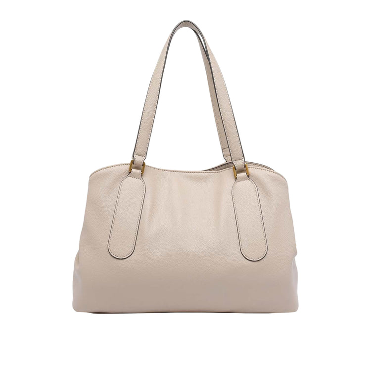 Borsa Donna media con fibbie decorative Beige retro