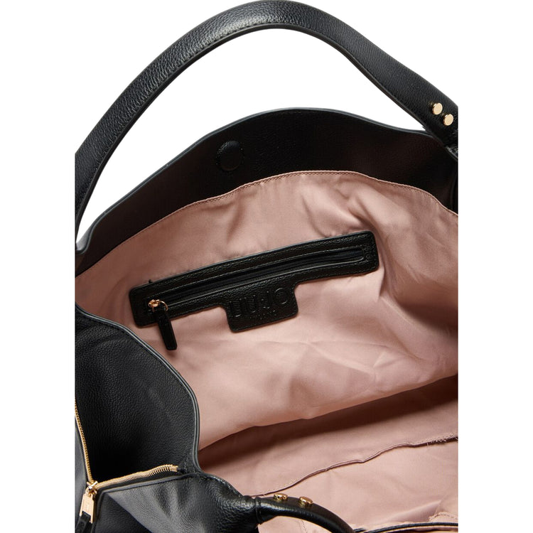Borsa Donna hobo grande con tracolla Nero interno