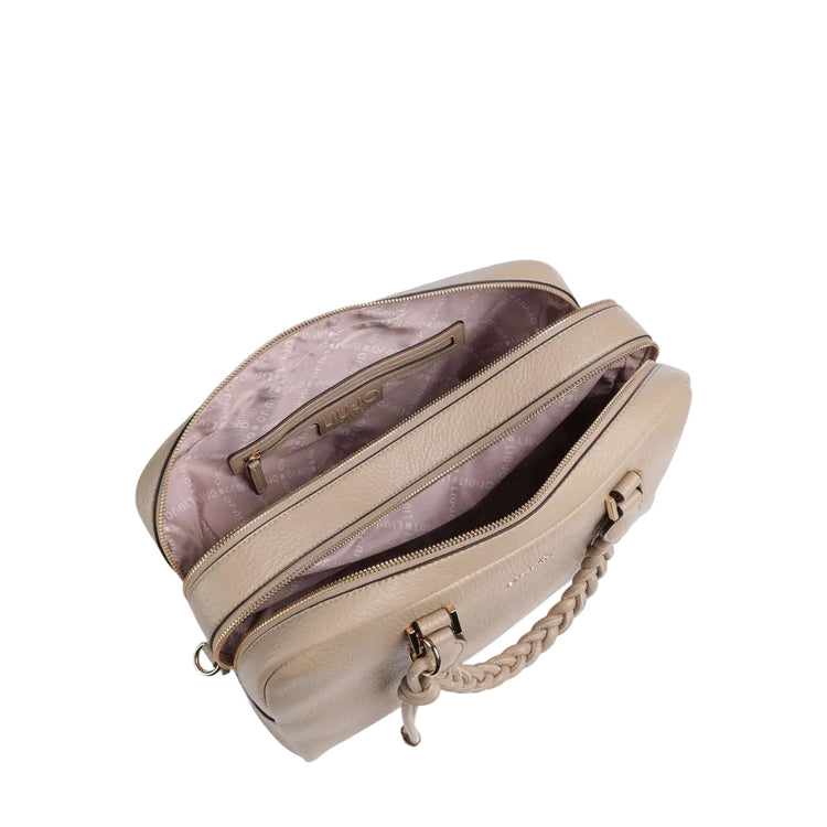 Borsa a mano Donna con doppio scomparto beige interno