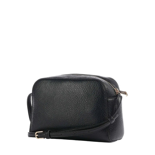 Borsa a tracolla piccola da donna Nero retro