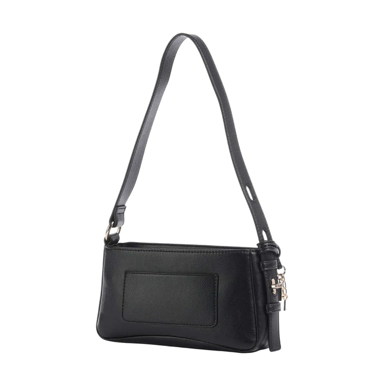 Borsa a spalla Donna con charm Nero retro