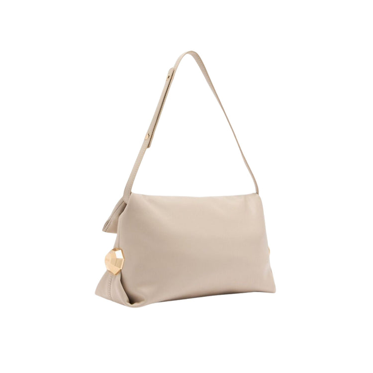 Borsa a spalla media da Donna Beige Retro