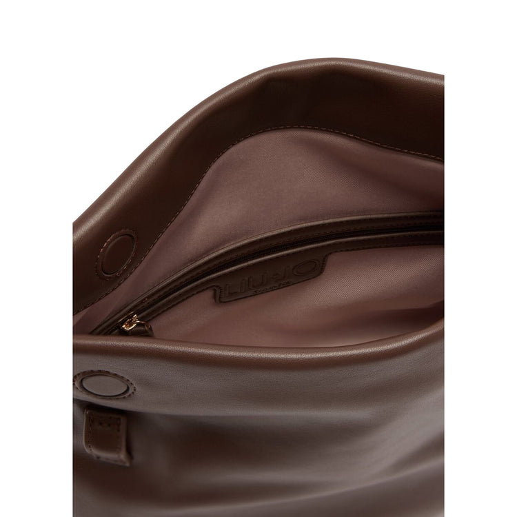 Borsa a spalla media da Donna Marrone interno