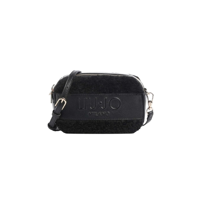 Borsa Donna a tracolla piccola in teddy nero