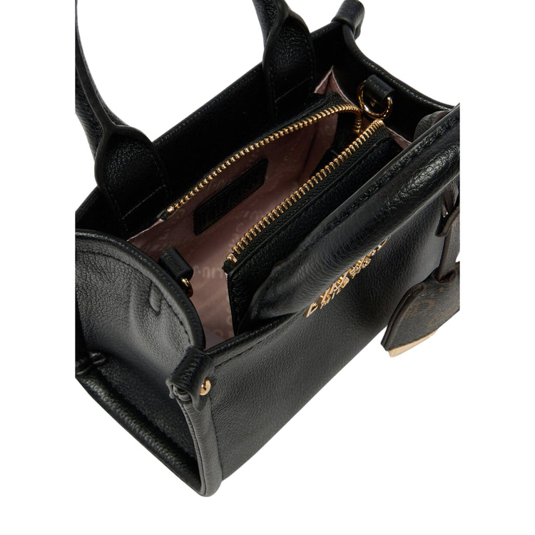 Borsa Donna a mano mini nera con charm interno