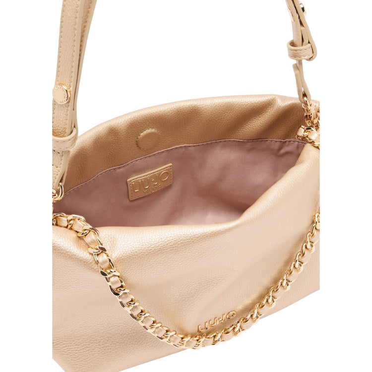 Borsa piccola Donna color oro con catena interno