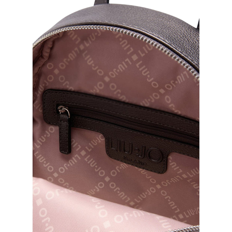 Zaino Donna con spallacci con borchie Grigio interno