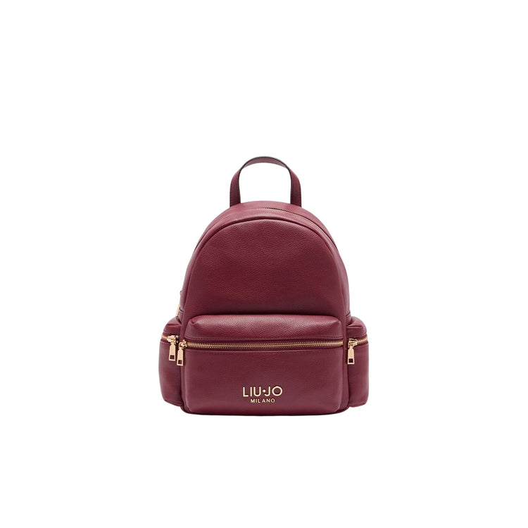 Zaino Donna con spallacci con borchie Bordeaux