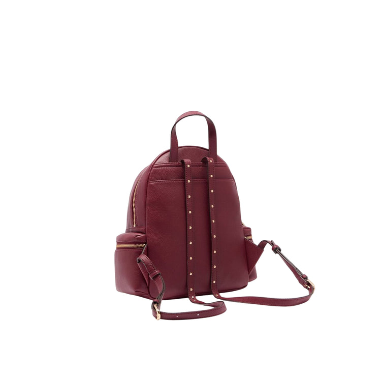 Zaino Donna con spallacci con borchie Bordeaux retro