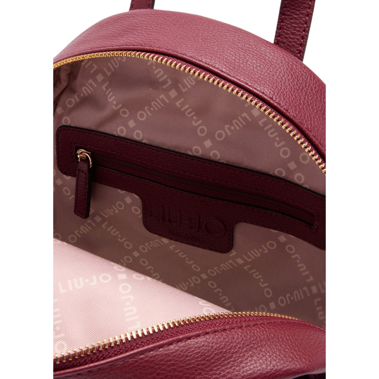 Zaino Donna con spallacci con borchie Bordeaux interno
