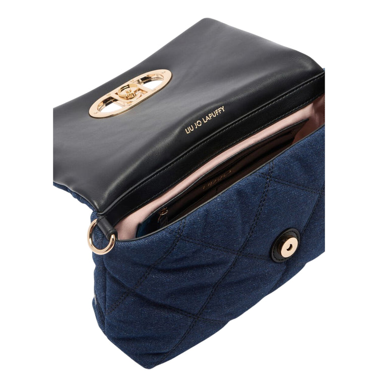 Borsa Donna LaPuffy media in denim interno