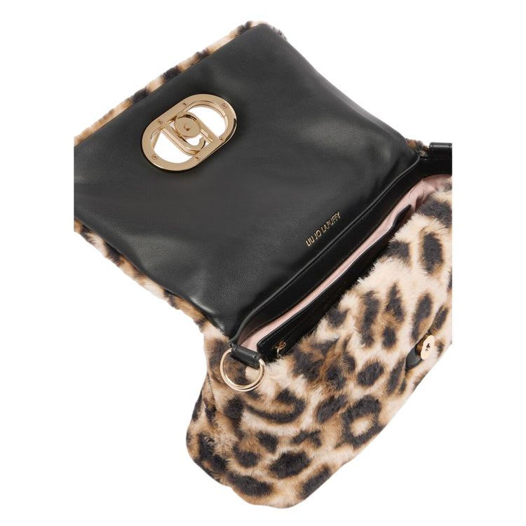 Borsa Donna LaPuffy media animalier in pelliccia interno