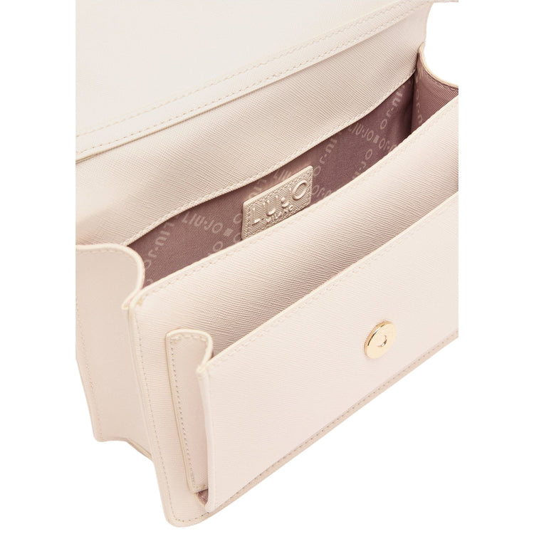 Borsa a tracolla Donna con logo in rilievo Bianco interno