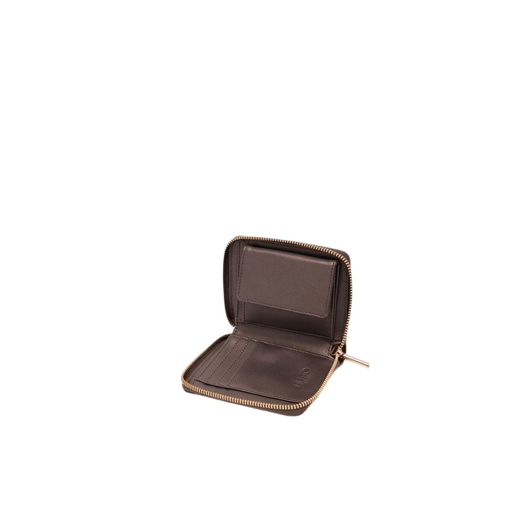 Portafoglio Donna zip around mini Marrone interno