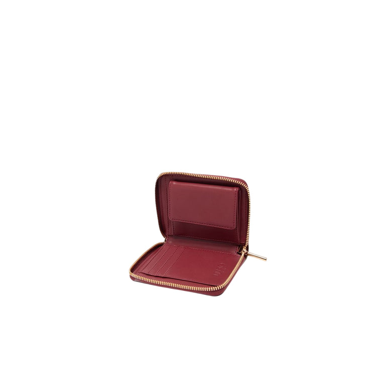 Portafoglio Donna zip around mini Rosso interno