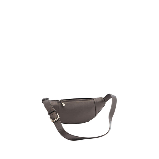 Marsupio medio Donna con logo a rilievo Grigio retro