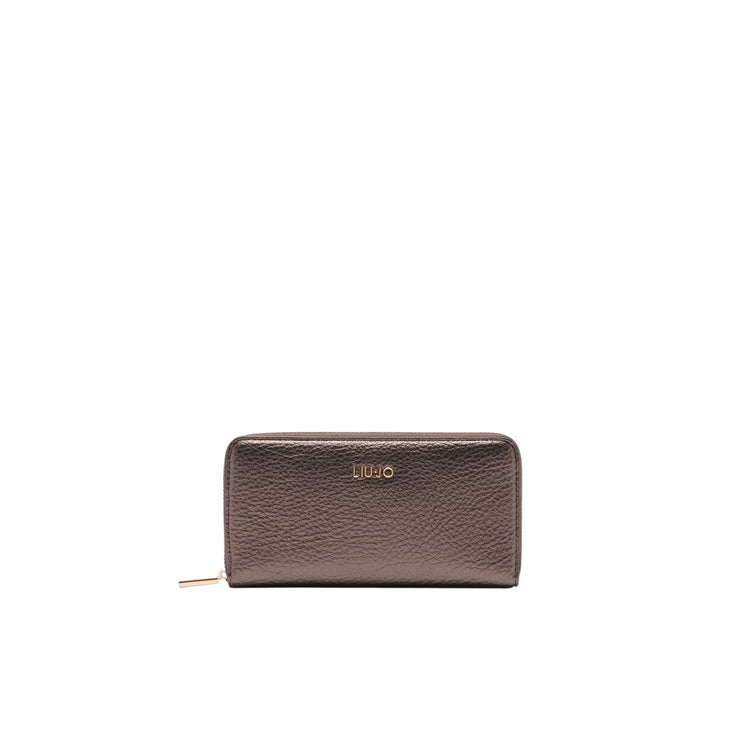 Portafoglio Donna grande zip around Marrone