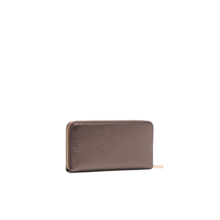 Portafoglio Donna grande zip around Marrone retro