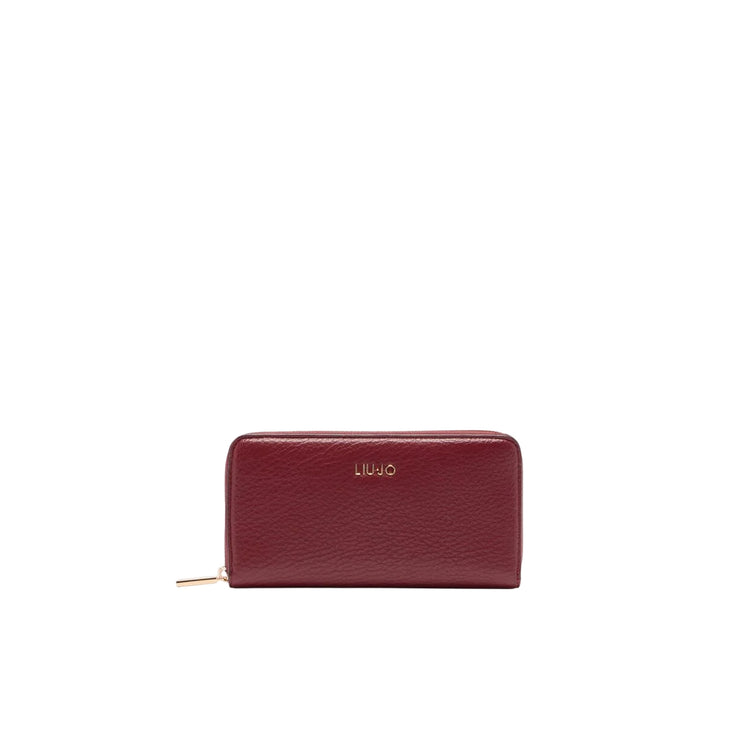 Portafoglio Donna grande zip around Rosso frontale