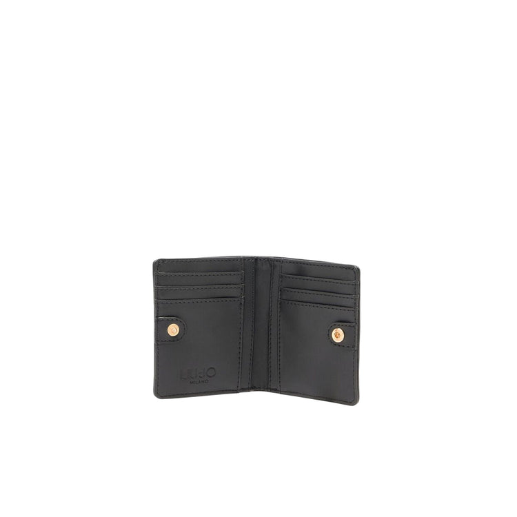 Mini Portafoglio Donna con logo Nero interno