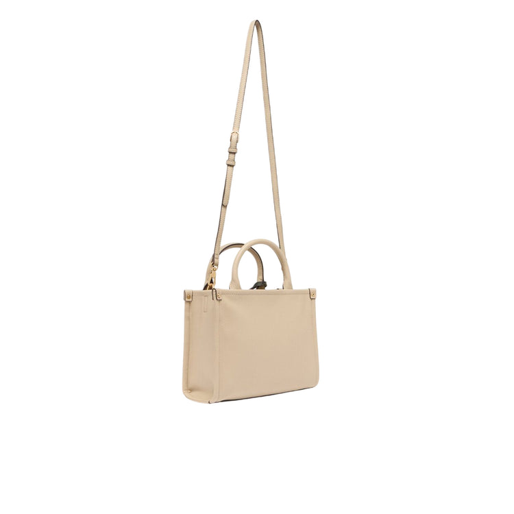 Borsa Donna piccola a mano con charm Beige retro con tracolla