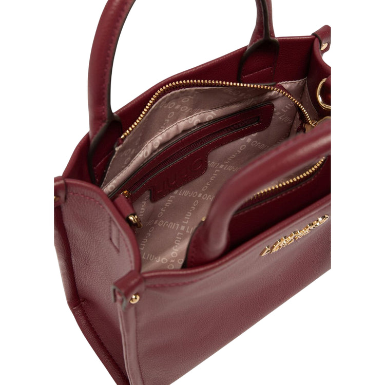 Borsa Donna piccola a mano con charm Rosso interno