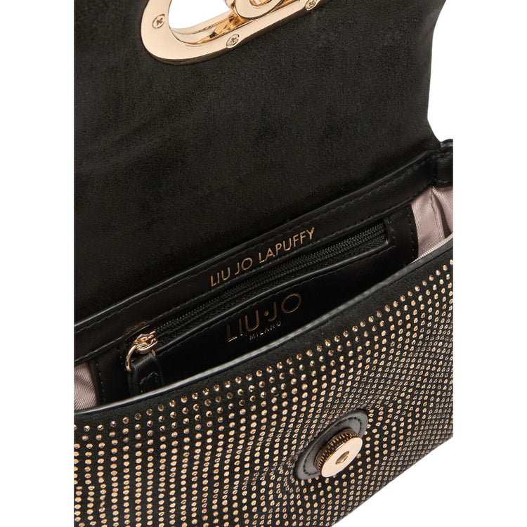 Borsa Donna LaPuffy piccola con strass all over interno