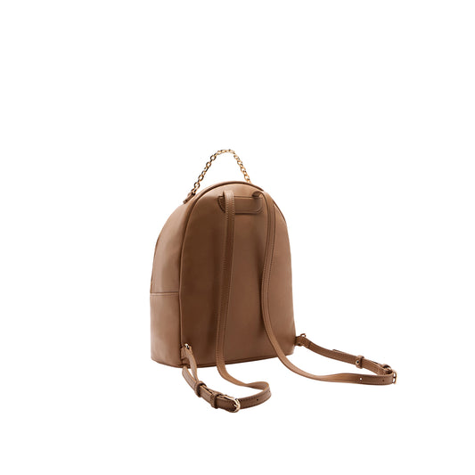 Zaino Donna marrone con manico a catena retro