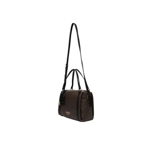 Borsa a bauletto Donna con logo all over marrone