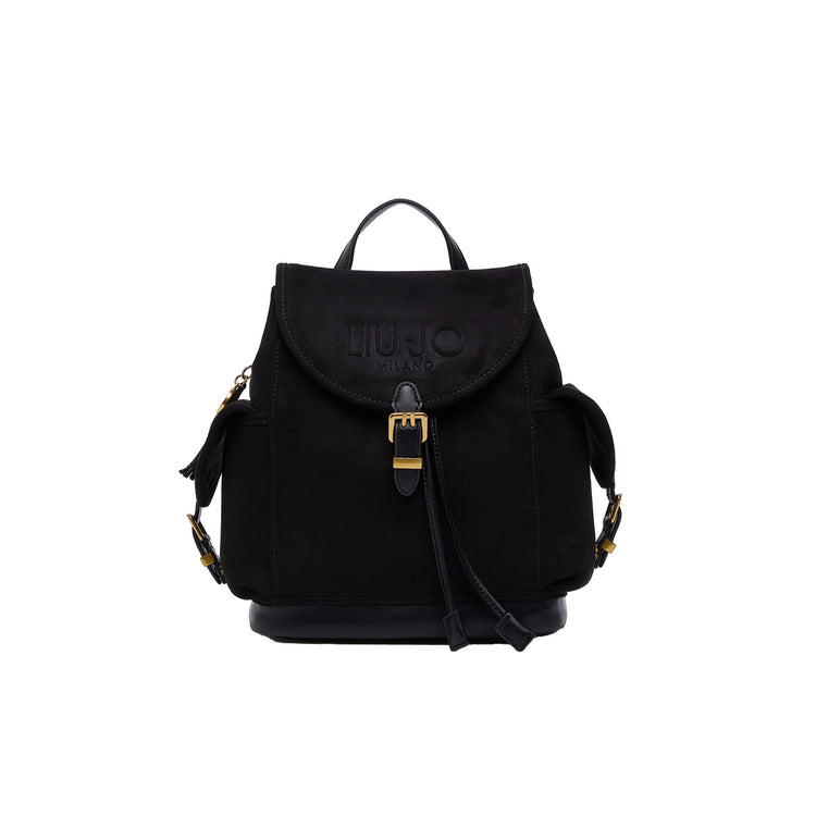 Zaino Donna in microfibra con logo sur ton
